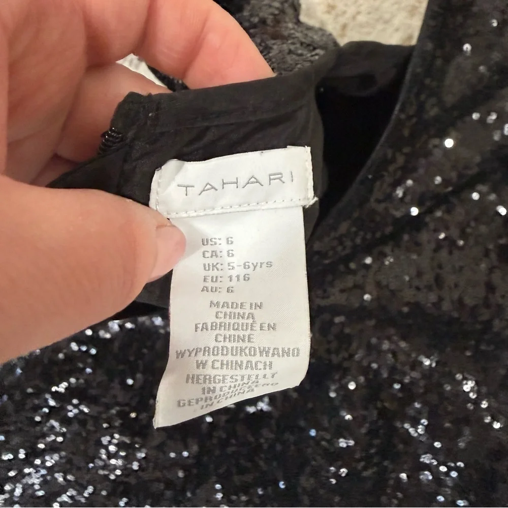 Tahari girls sequin